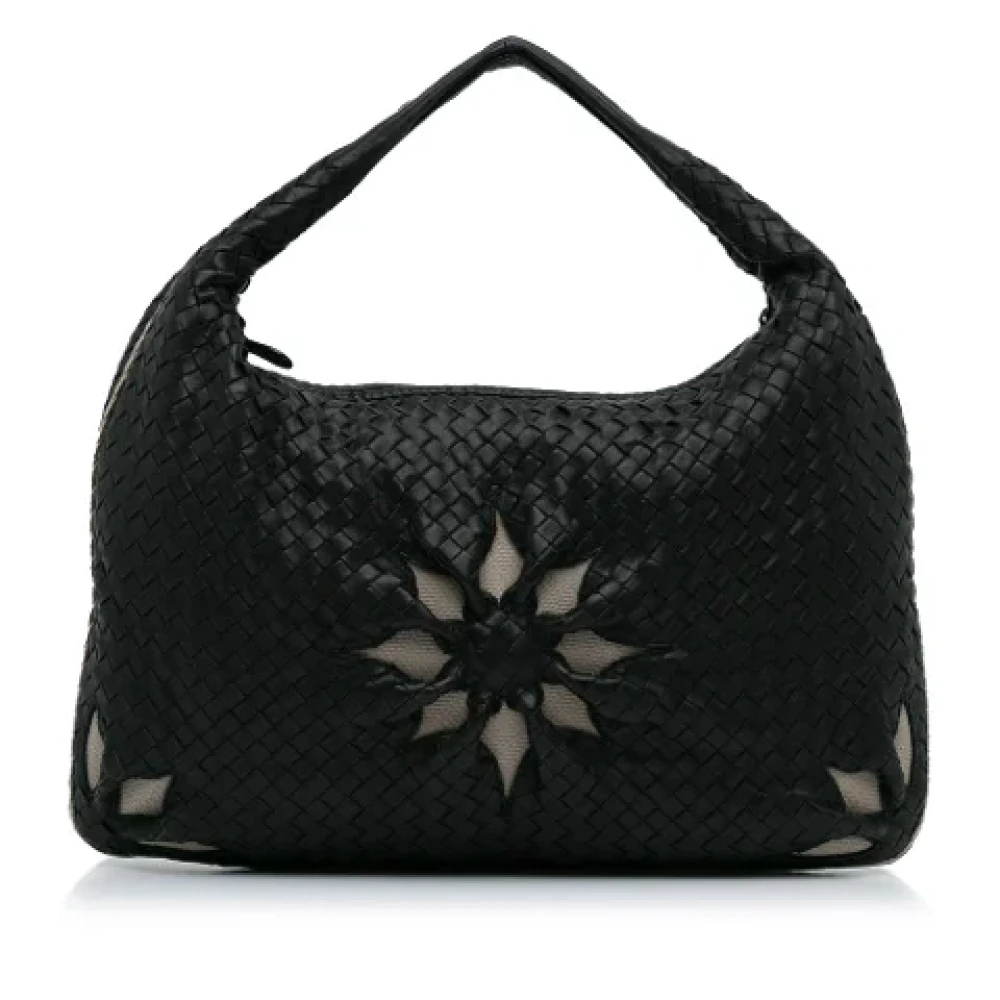 Bottega Veneta Vintage Pre-owned Canvas handbags Black Dames