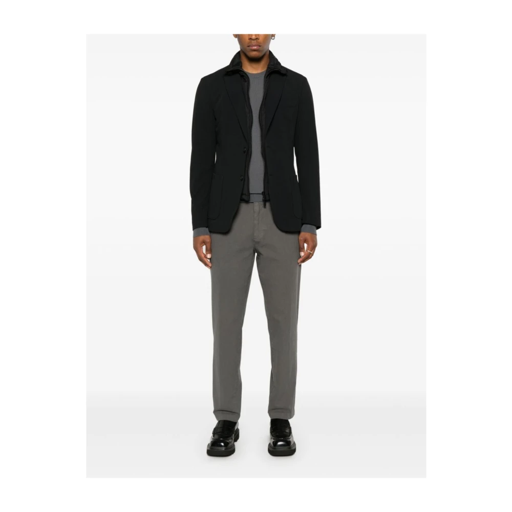 Hugo Boss Piqué Weave Broek Gray Heren