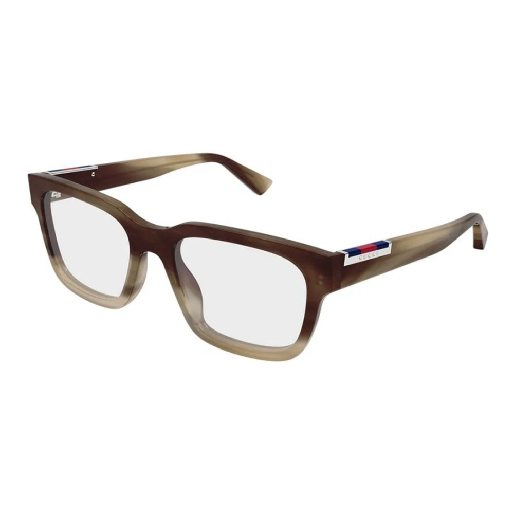 Gucci Men's Brown Rectangular Optical Frame