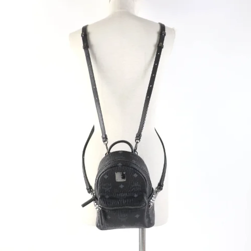 MCM Pre-owned Leather backpacks Black Dames