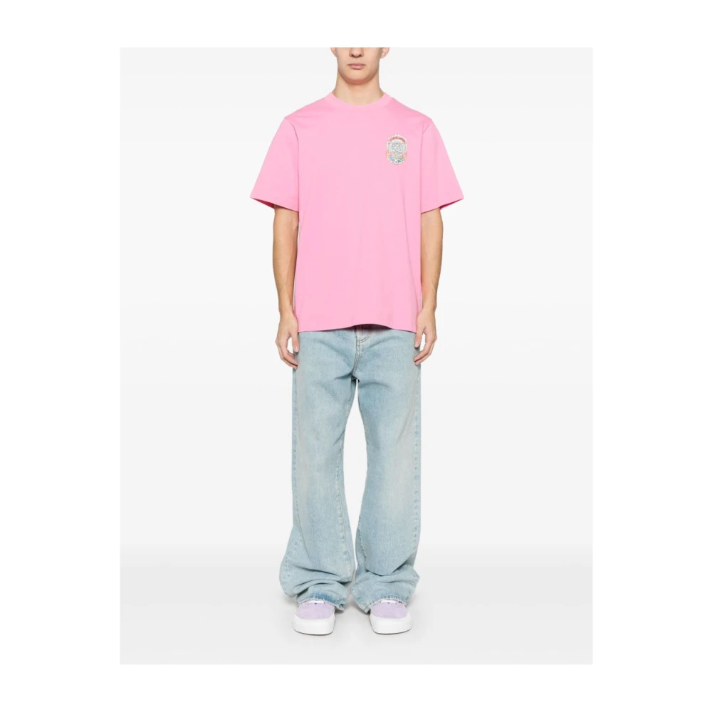 Casablanca Roze T-shirts en Polos Pink Heren