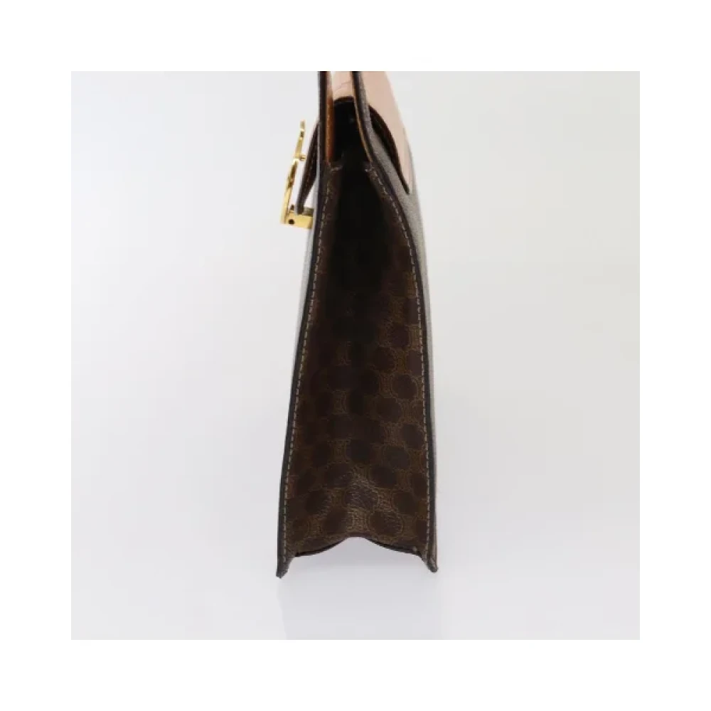 Celine Vintage Pre-owned Canvas handbags Brown Dames