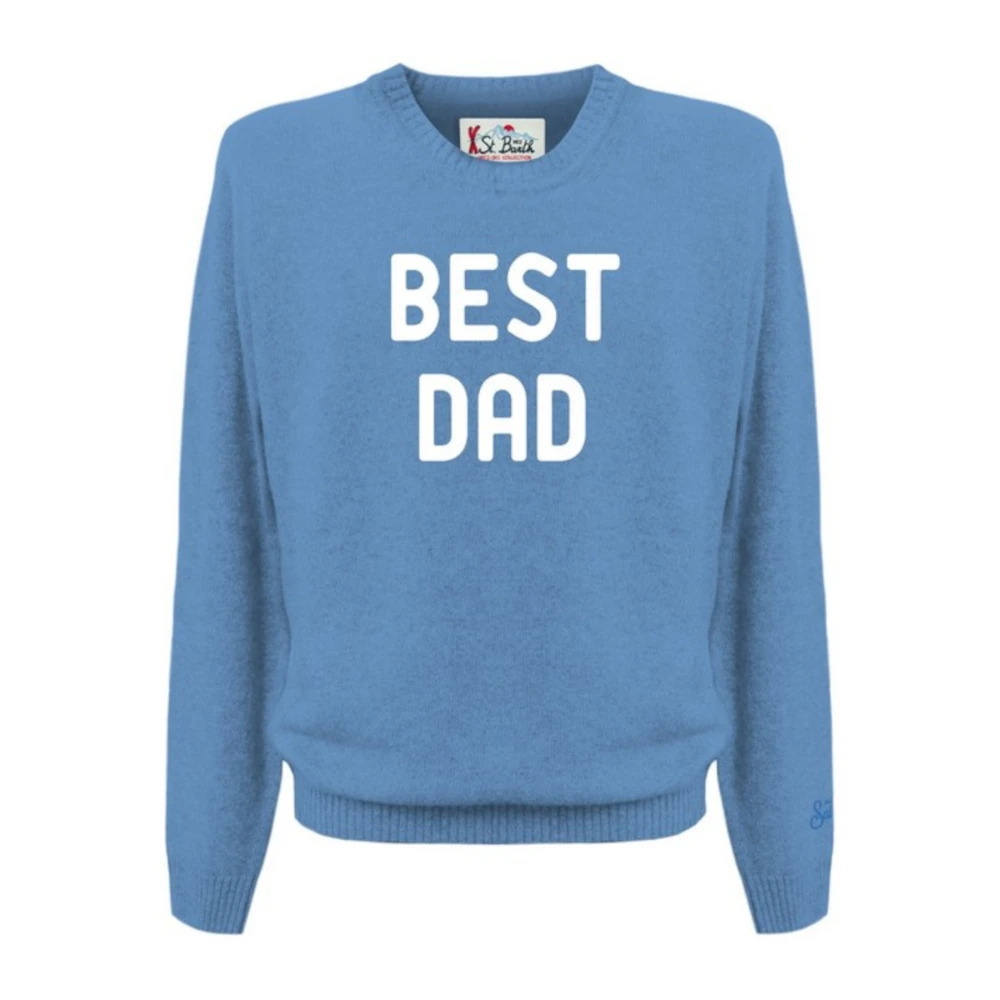 MC2 Saint Barth Blauwe Sweaters voor Mannen Blue Heren
