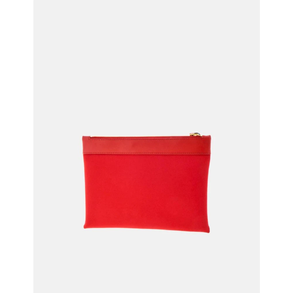 Carolina Herrera Rode Neopreen Insignia Pouch Red Dames
