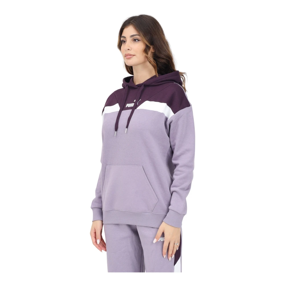 Puma Paarse Hoodie Sweatshirt Vrouwen Herfst Winter Purple Dames