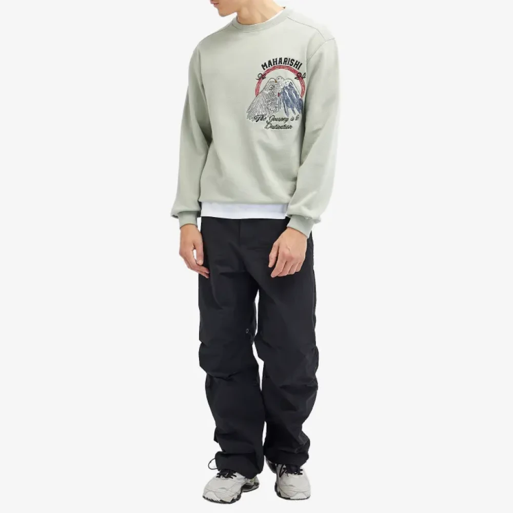 Maharishi Vredesberg Crew Sweat Groen Green Heren