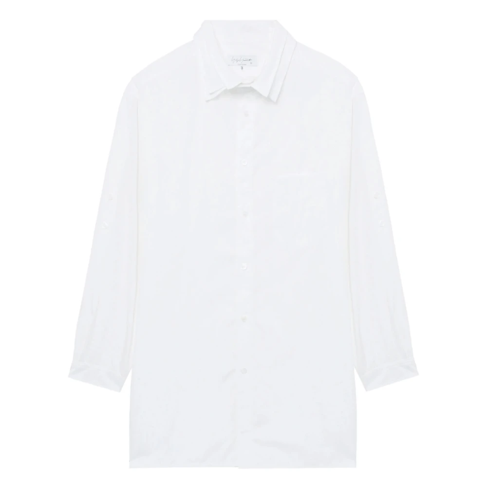 Yohji Yamamoto Casual Shirts White Heren