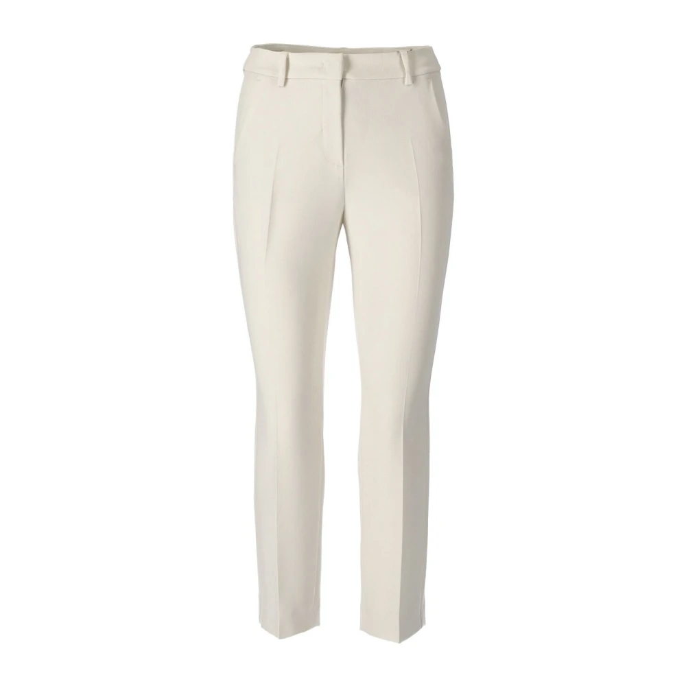 Max Mara Weekend Slim-fit Trousers White Dames