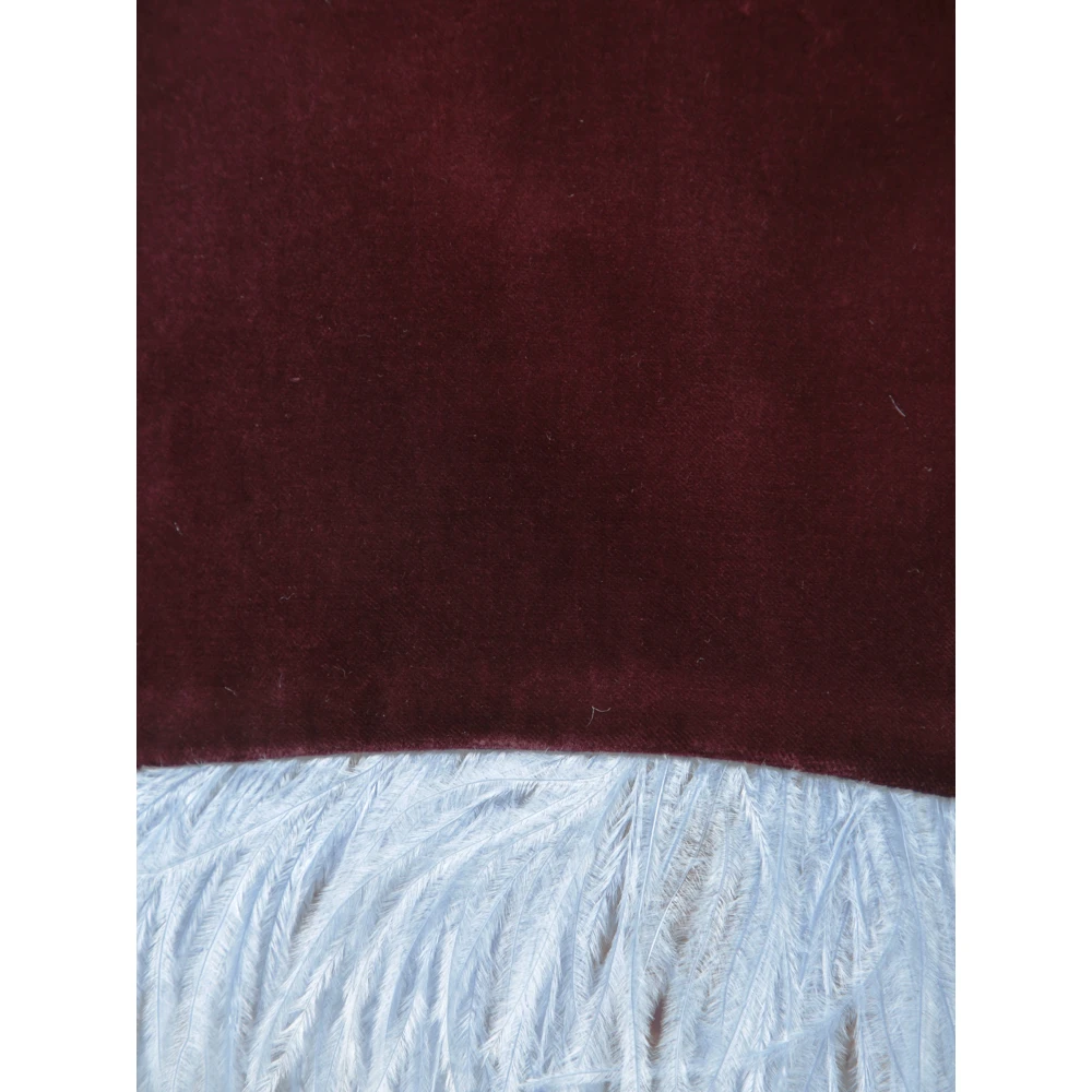 La DoubleJ Velvet Bordeaux Topwear Aw24 Red Dames