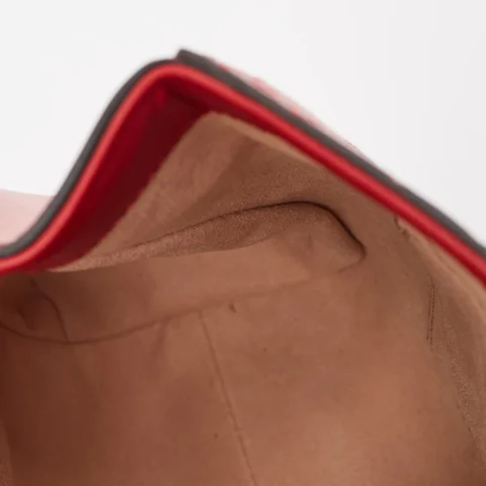 Gucci Vintage Pre-owned Leather backpacks Red Dames