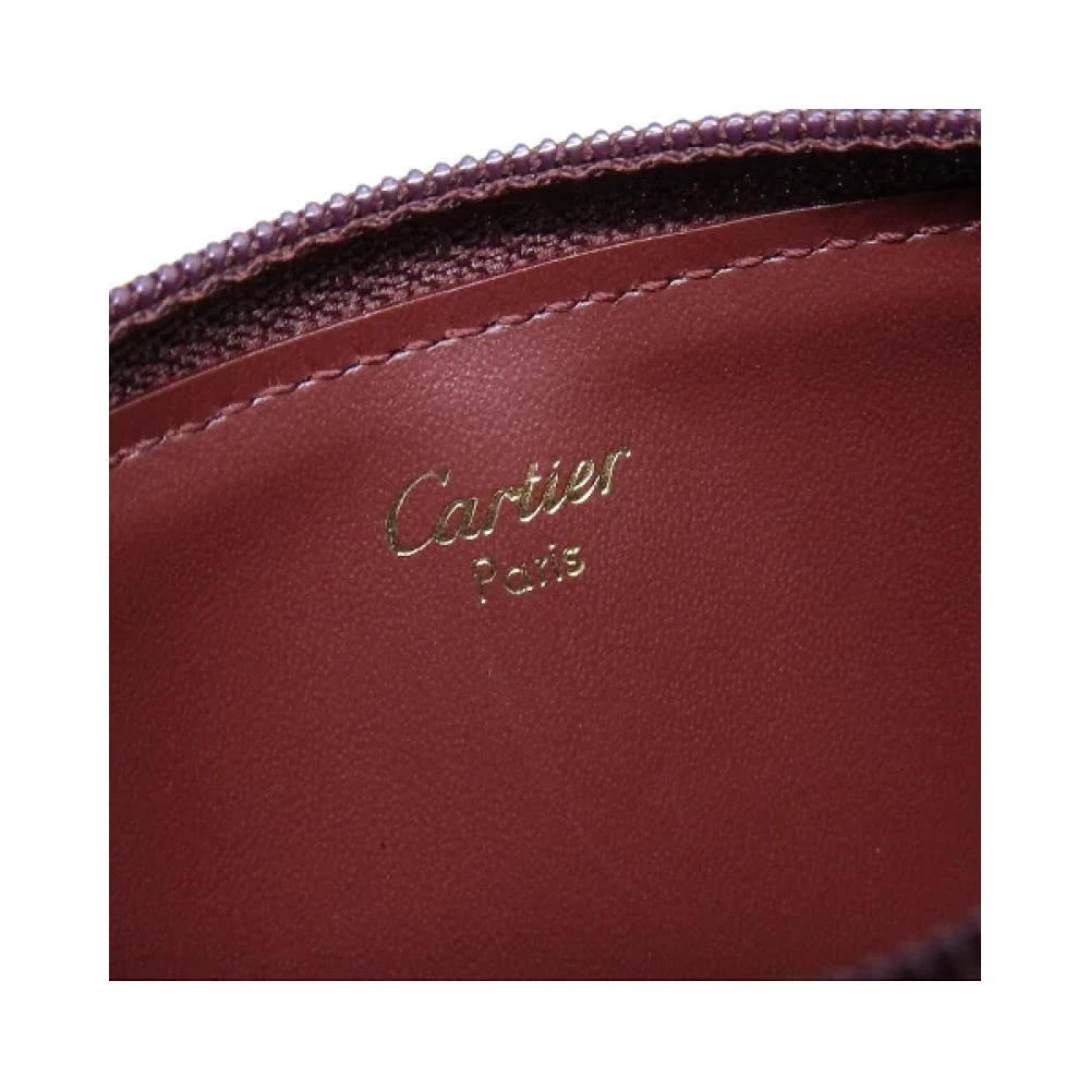 Cartier Vintage Pre-owned Leather wallets Red Dames