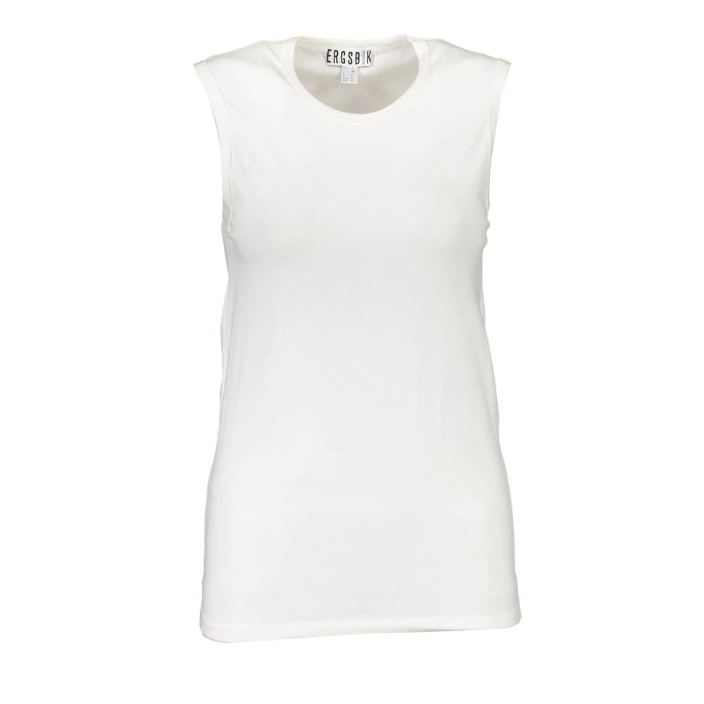 Bikkembergs Witte Katoenen Tanktop met Logo White Dames