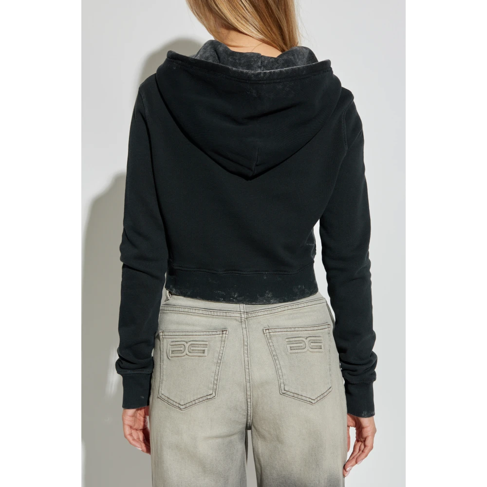 Diesel Sweatshirt F-Slimmy-Hood-P5 Black Dames