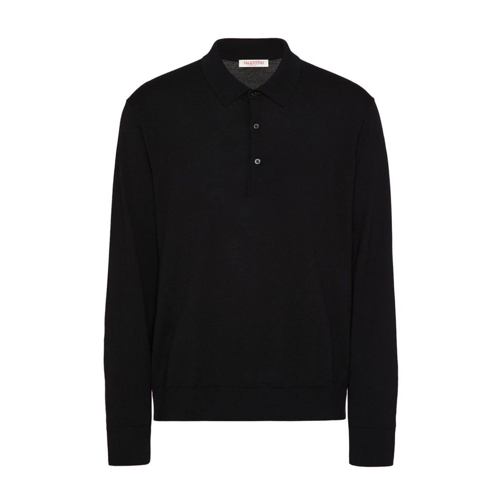 Valentino Garavani Casual Polo Shirt in Marineblauw Black Heren