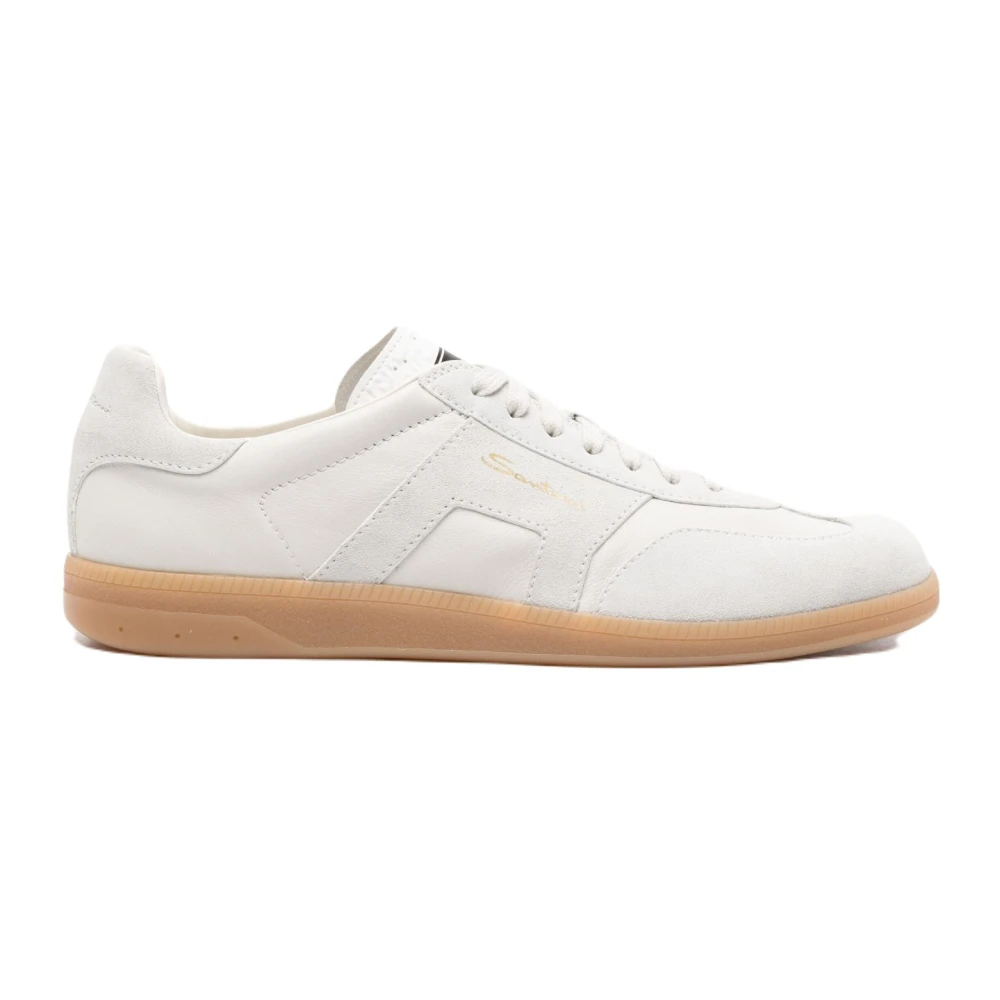 Santoni Olympic Double Buckle Sneaker Heren Schoenen Wit