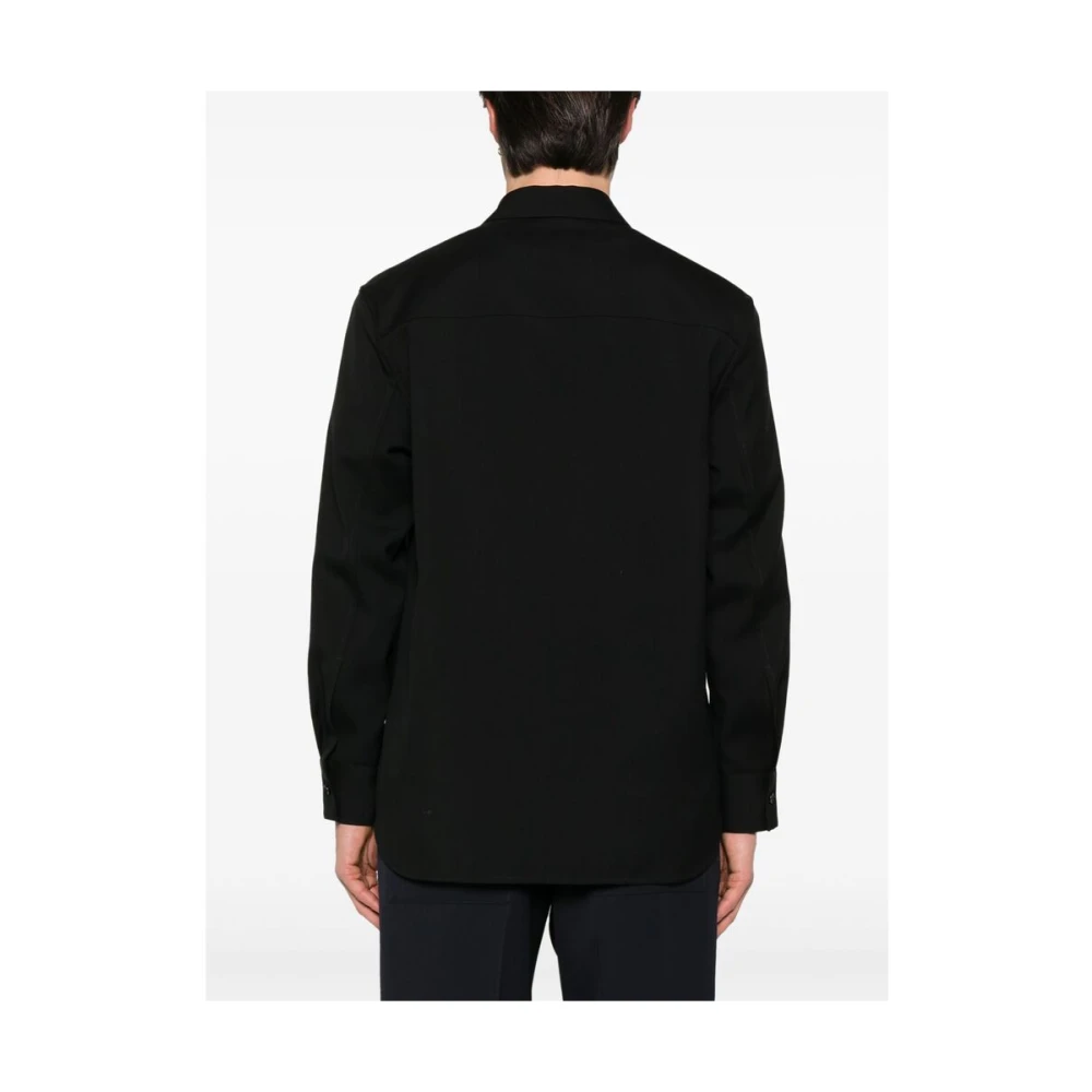 Jil Sander Zwarte Overhemd met Zakken en Knopen Black Heren