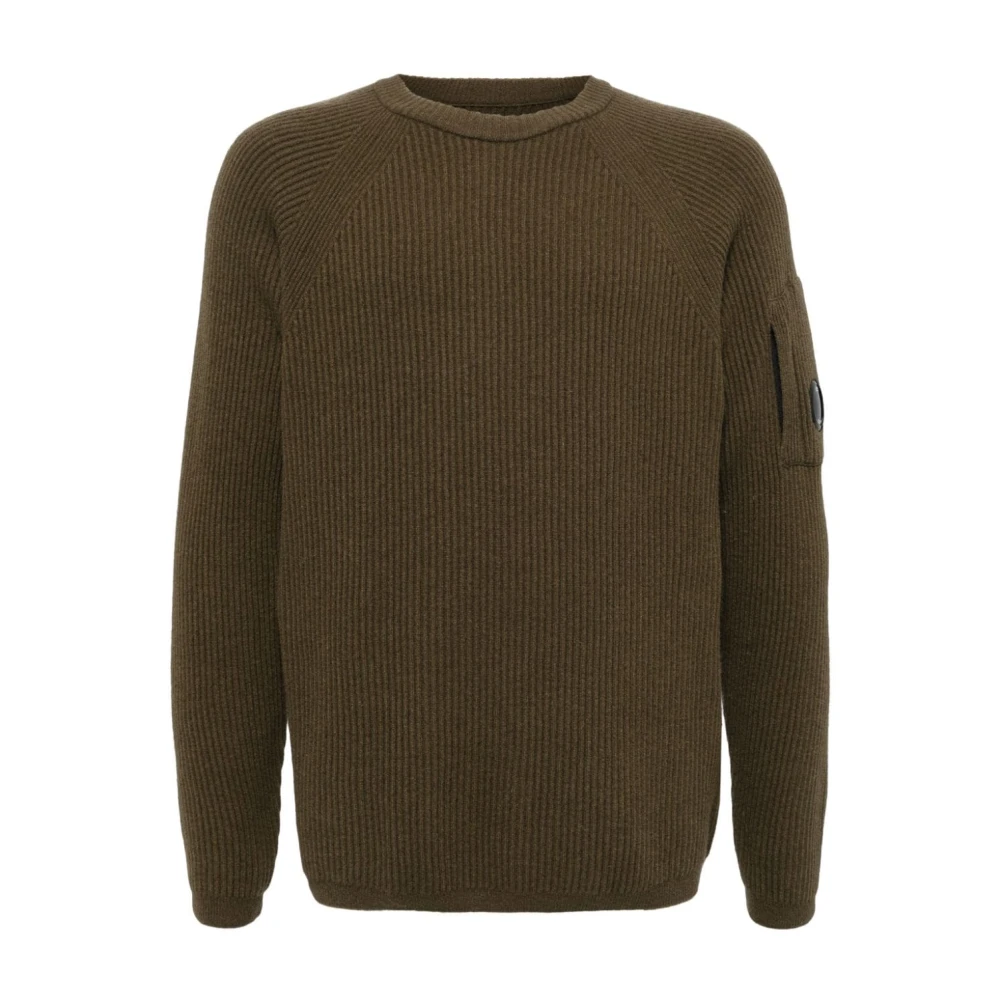 C.P. Company Groene Wollen Blend Gebreide Trui Green Heren