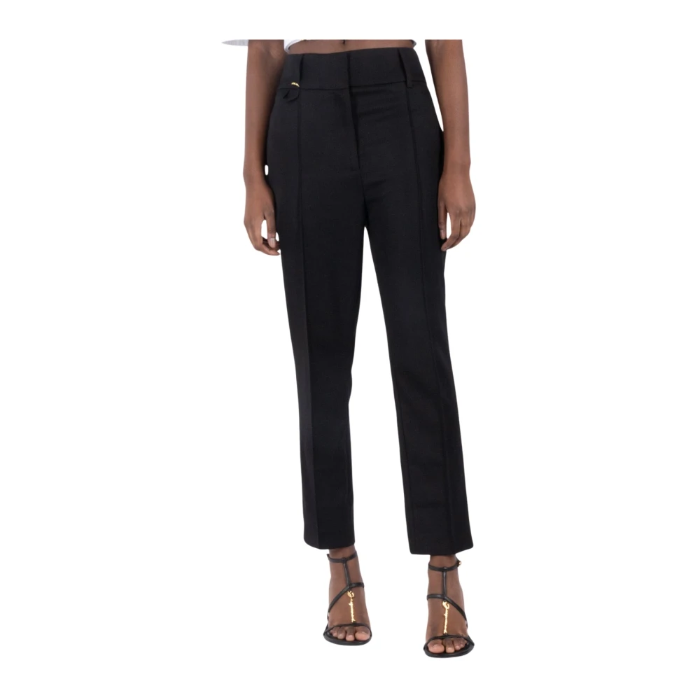 Jacquemus Zwarte Geknipte Getailleerde Broek Black Dames