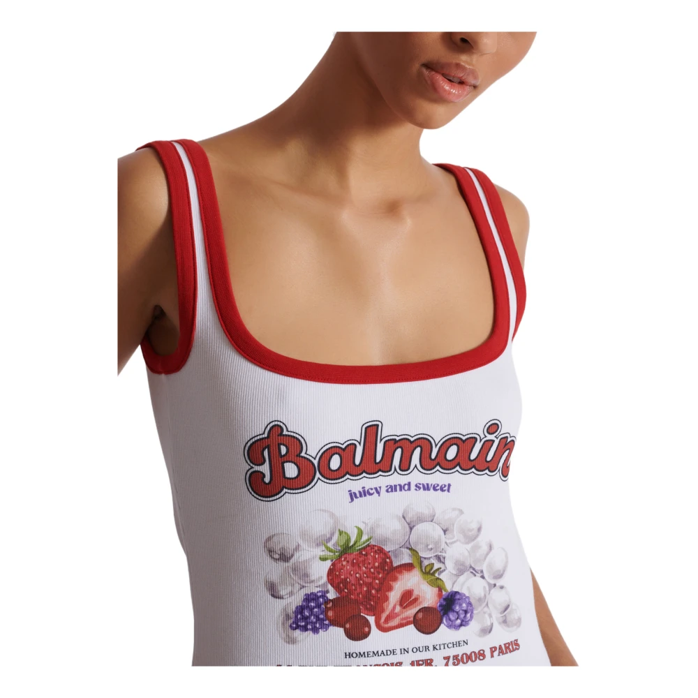 Balmain Fruit Tanktop White Dames