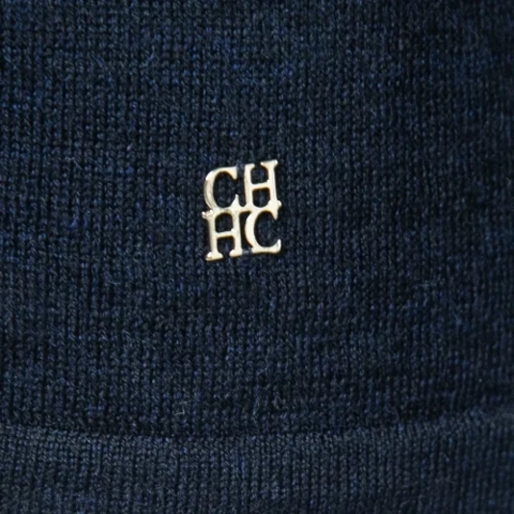 Carolina Herrera Pre-owned Knit tops Blue Dames