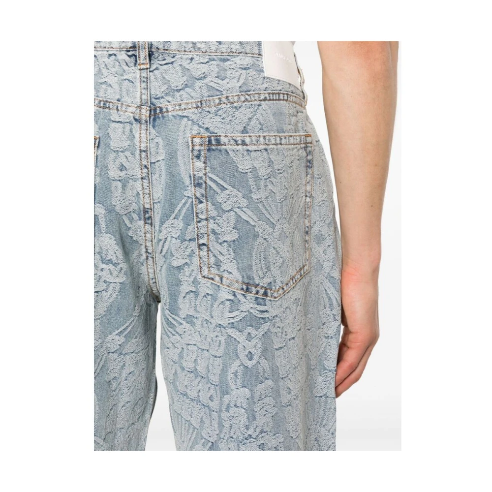 Daily Paper Wide Trousers Blue Heren