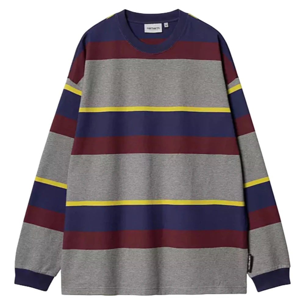 Carhartt WIP Gestreept T-shirt met lange mouwen Sundling Aura Multicolor Heren