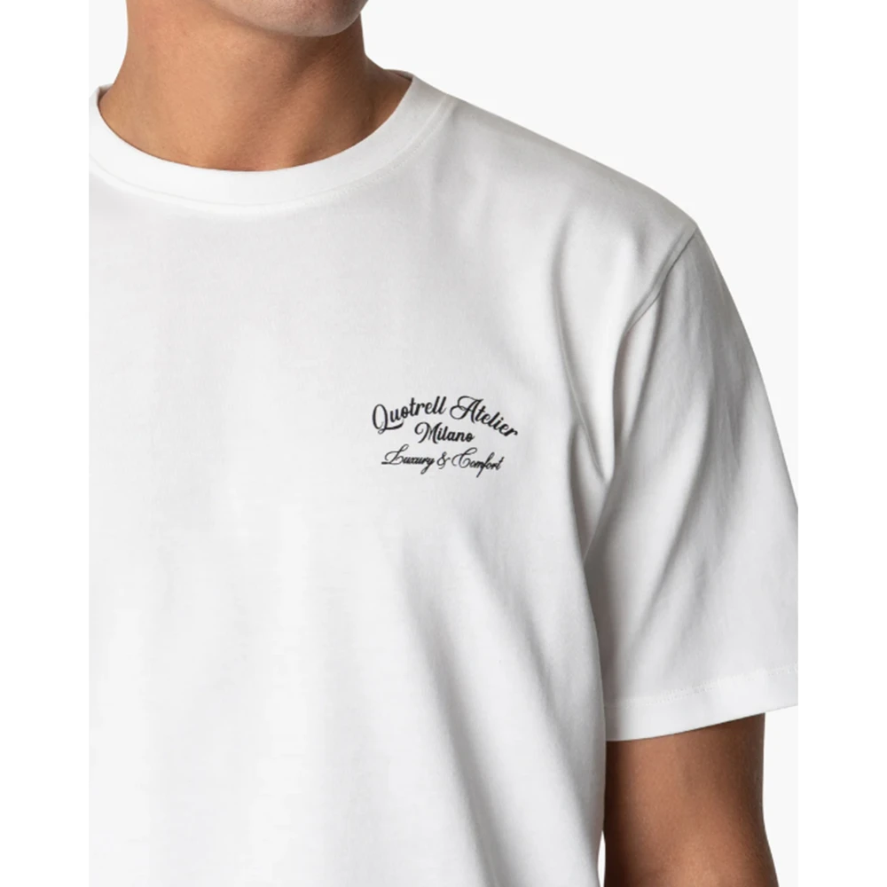 Quotrell Casual Milano T-Shirt voor Mannen White Heren