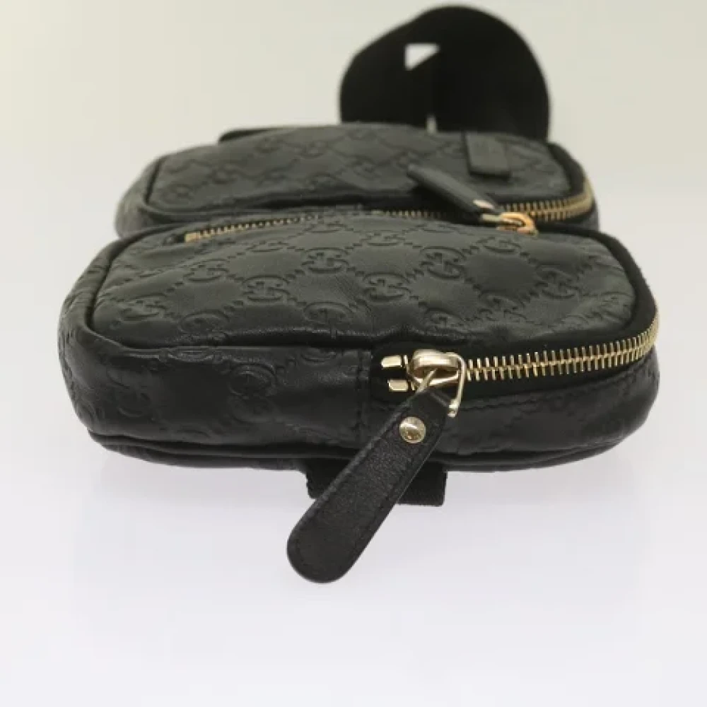 Gucci Vintage Pre-owned Canvas crossbody-bags Black Dames