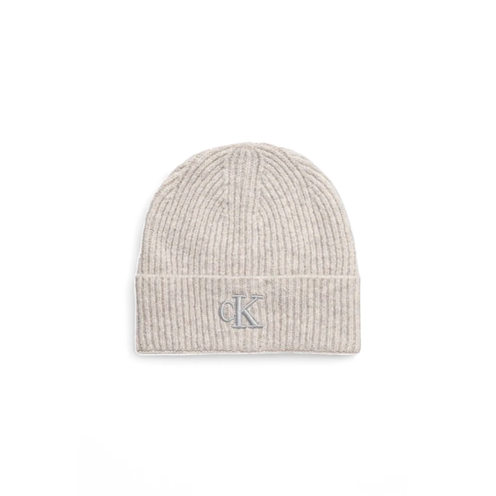 Calvin Klein Grijze Gebreide Blendpet Gray Dames