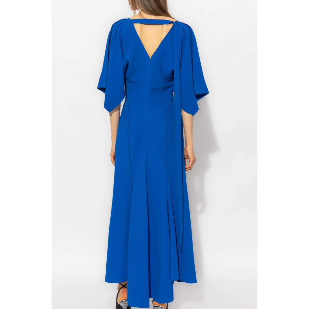Victoria Beckham Vhals jurk Blue Dames