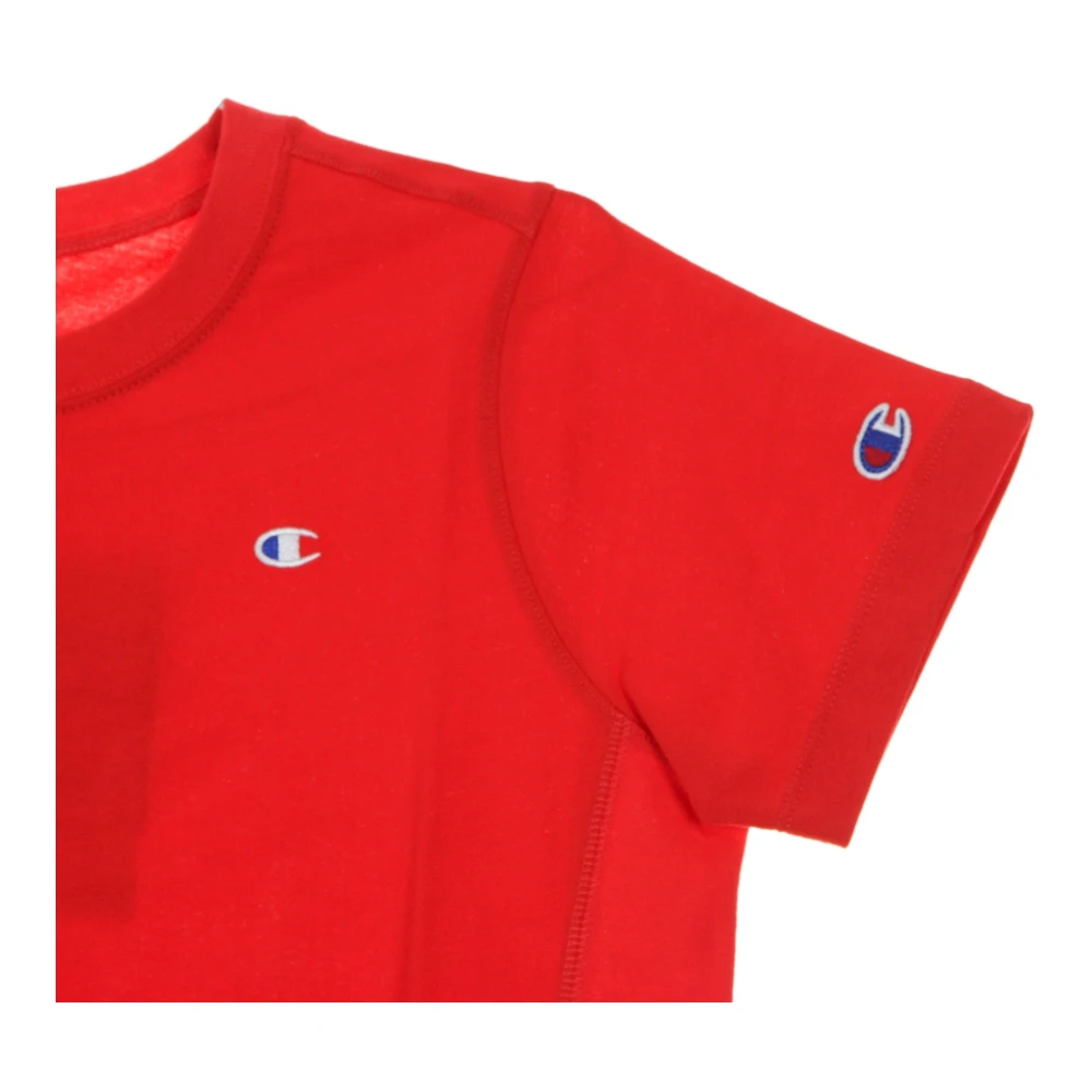Champion Rode Crewneck Tee voor Vrouwen Red Dames