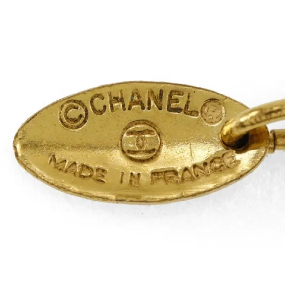 Chanel Vintage Pre-owned Fabric belts Yellow Dames