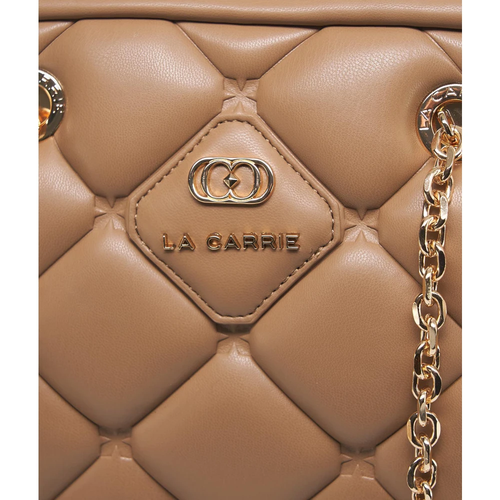 La Carrie Beige Schoudertas voor Vrouwen Beige Dames