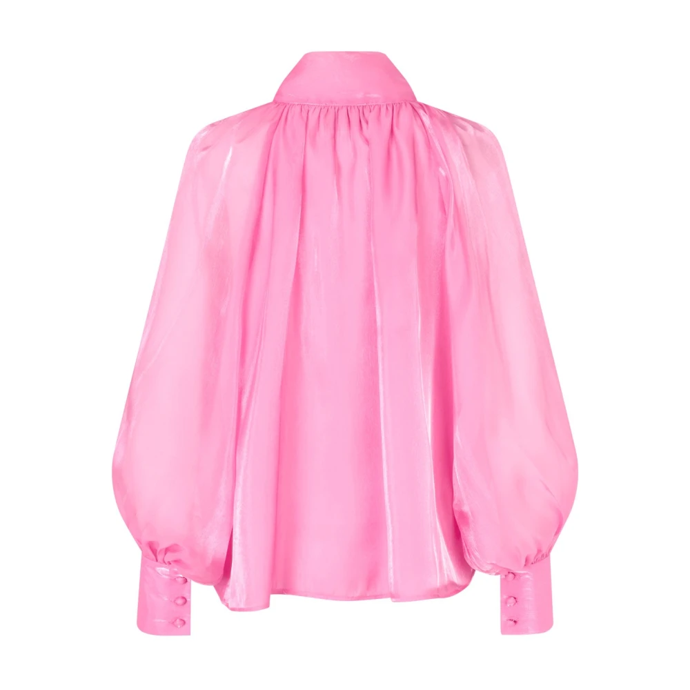 Cras Roze Oversize Strik Blouse Pink Dames