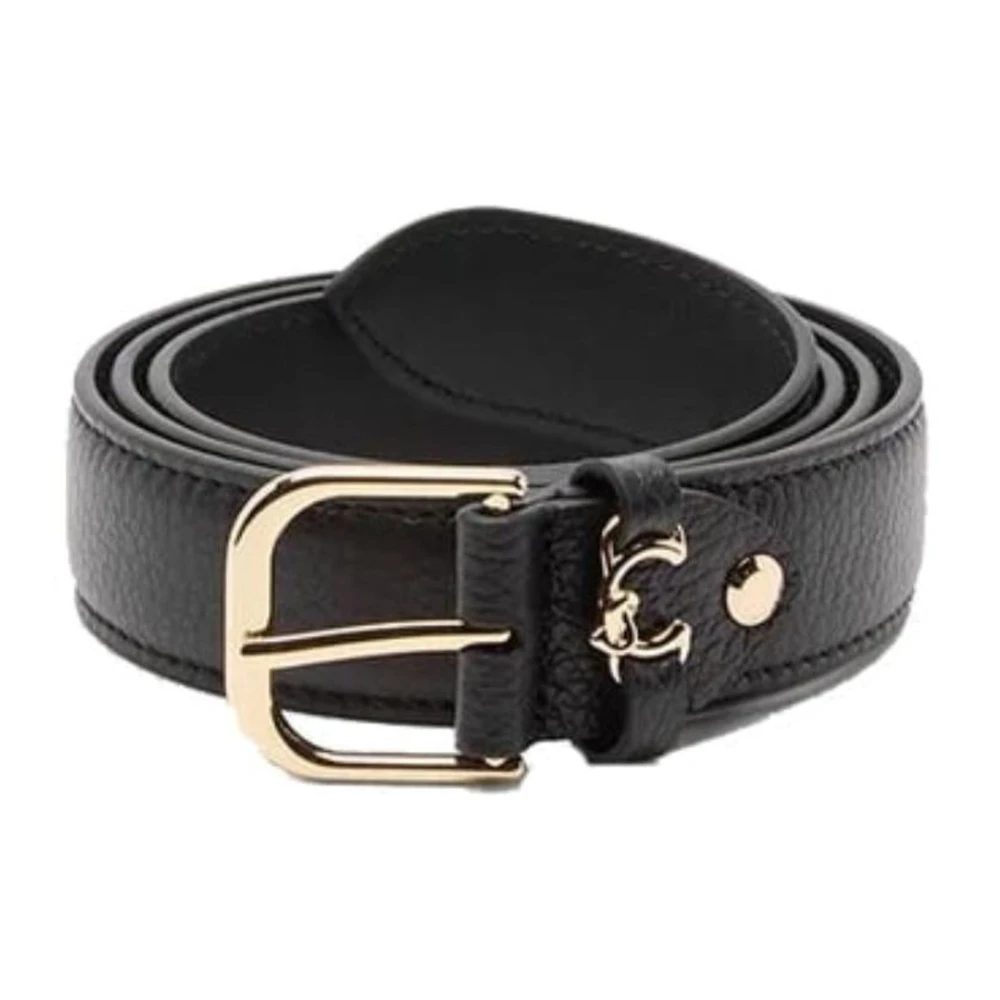 Coccinelle Women's Black Belts, Xl, Metal Loop Belt