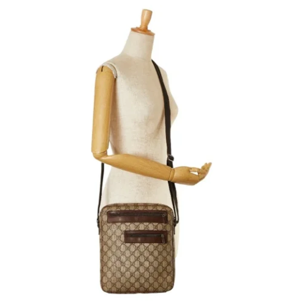 Gucci Vintage Pre-owned Leather shoulder-bags Beige Dames