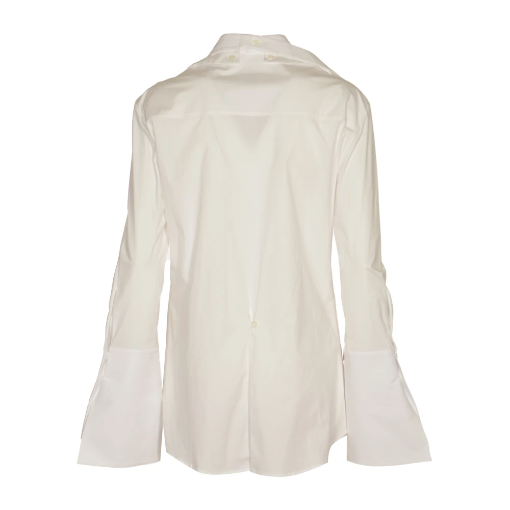 Courrèges Modulaire Popeline Overhemd White Dames