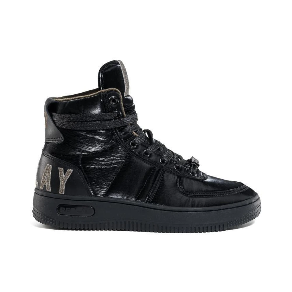 Replay High-Top Sneakers Black, Dam