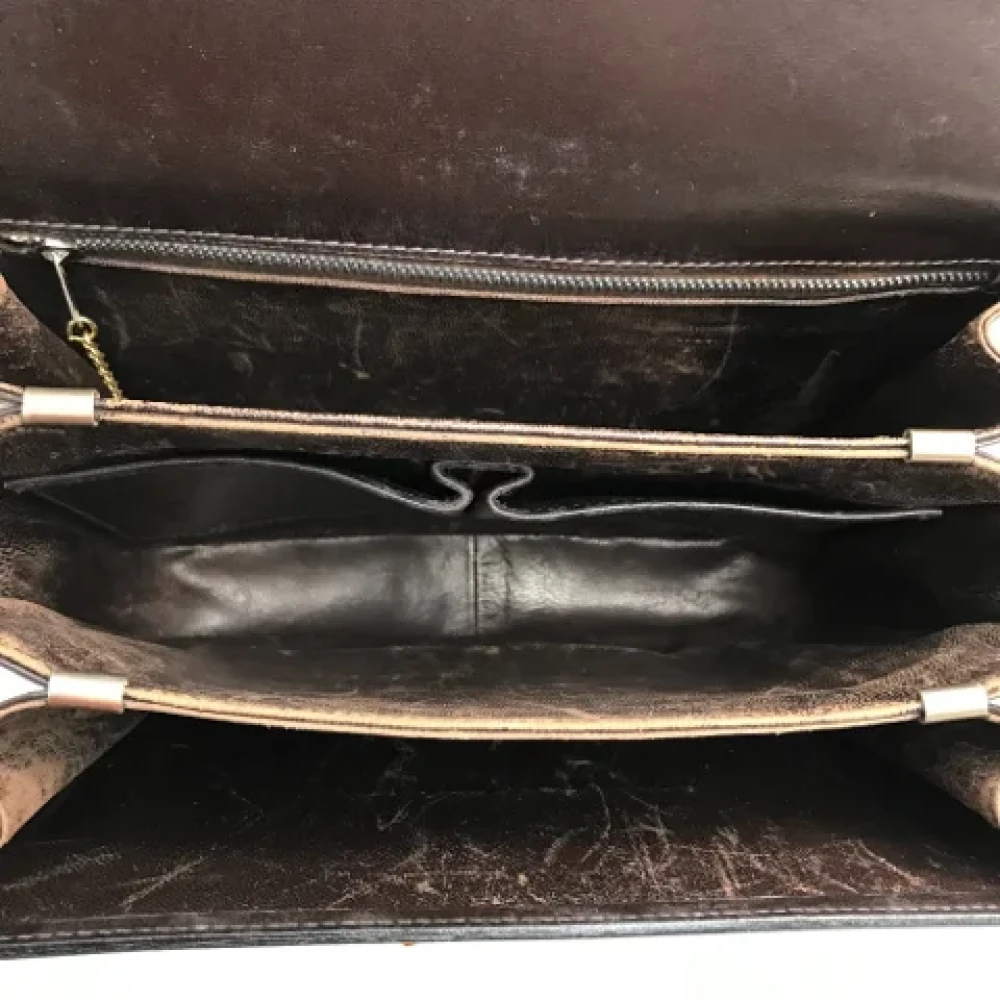 Celine Vintage Pre-owned Leather shoulder-bags Brown Dames