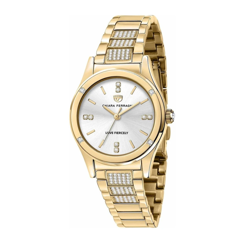 Chiara Ferragni Collection Women's Golden Stainless Steel Quartz Analog Watch