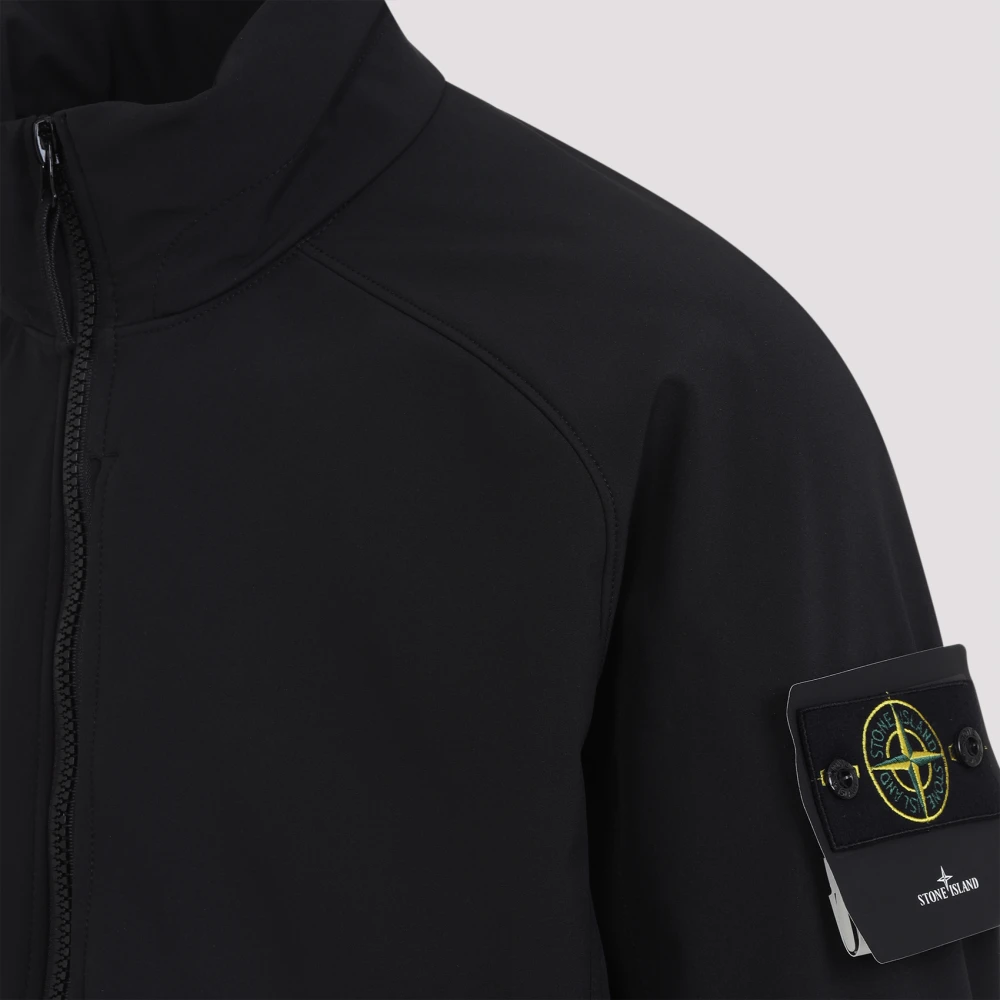 Stone Island Zwarte Jas V0029 Stijlvol en Trendy Black Heren
