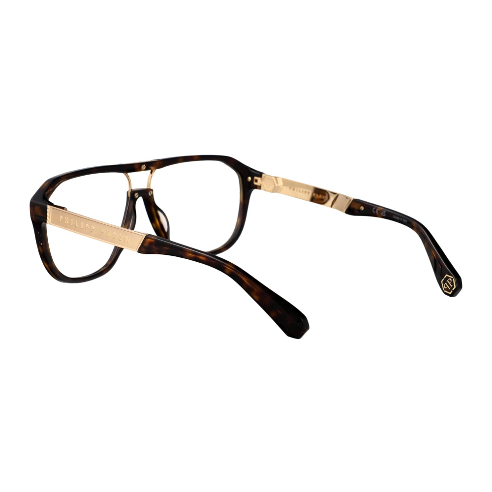 Philipp Plein Militaire Optische Stijl Zonnebril Brown Unisex