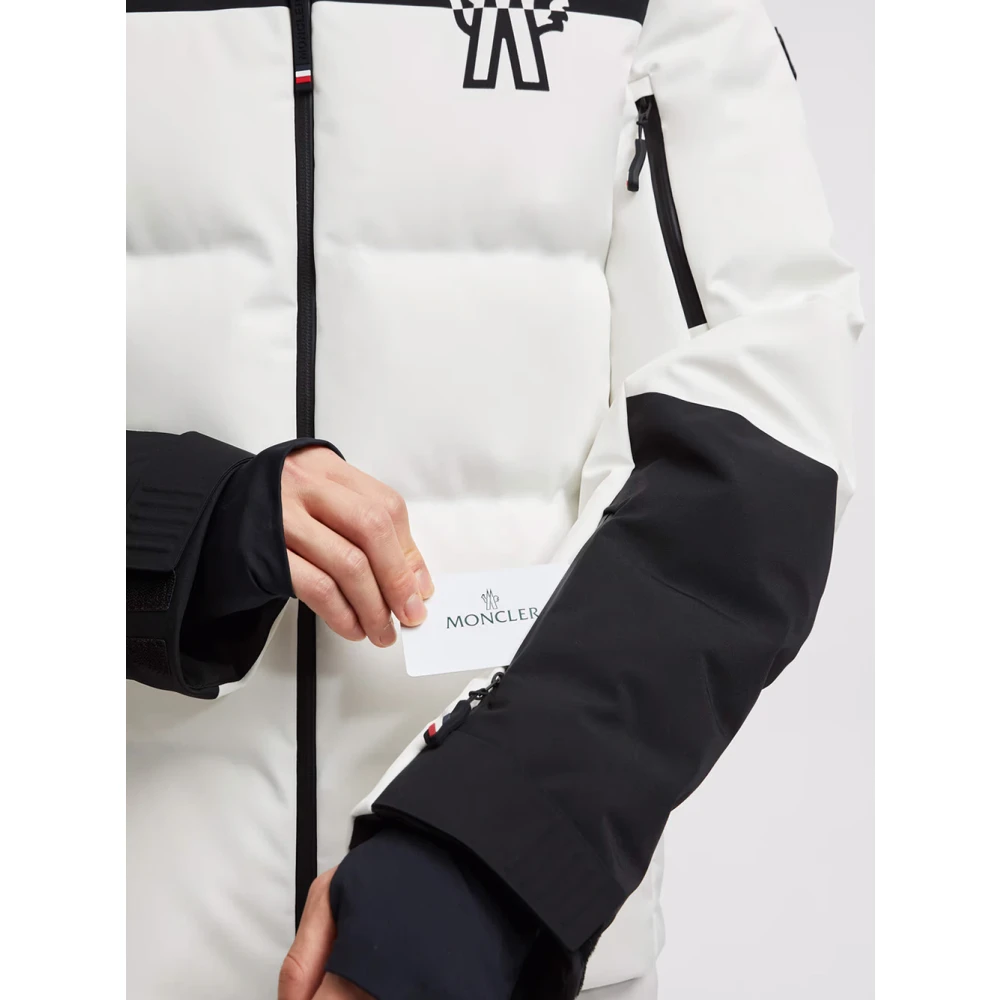 Moncler Witte Ski Jas met Technische Kenmerken White Dames
