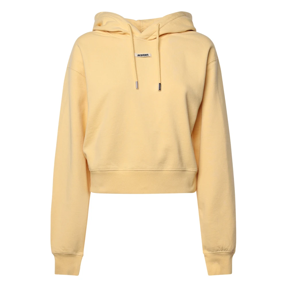Jacquemus Gele Kroon Hoodie Yellow Dames