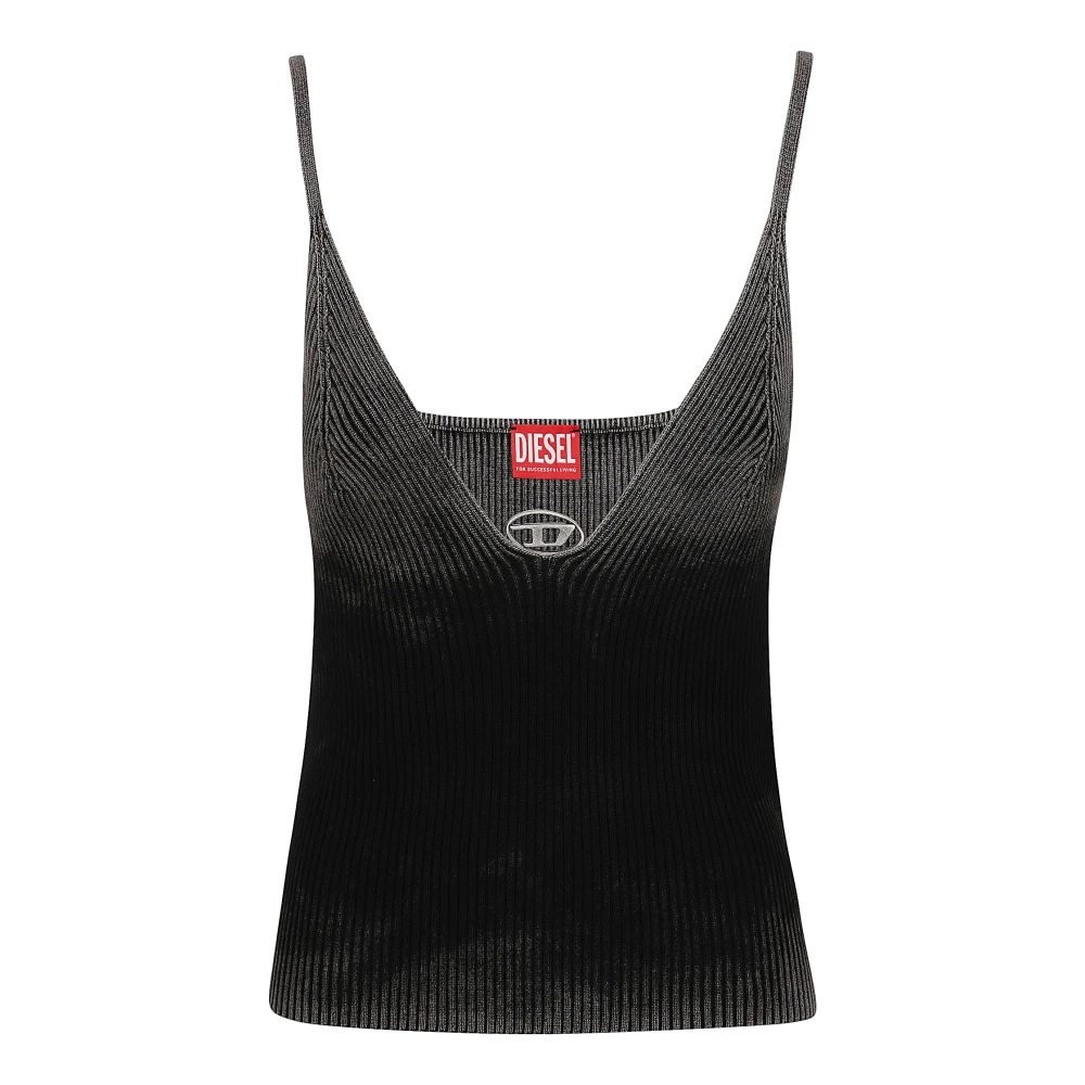 Diesel Stijlvolle Mouwloze Top Black Dames