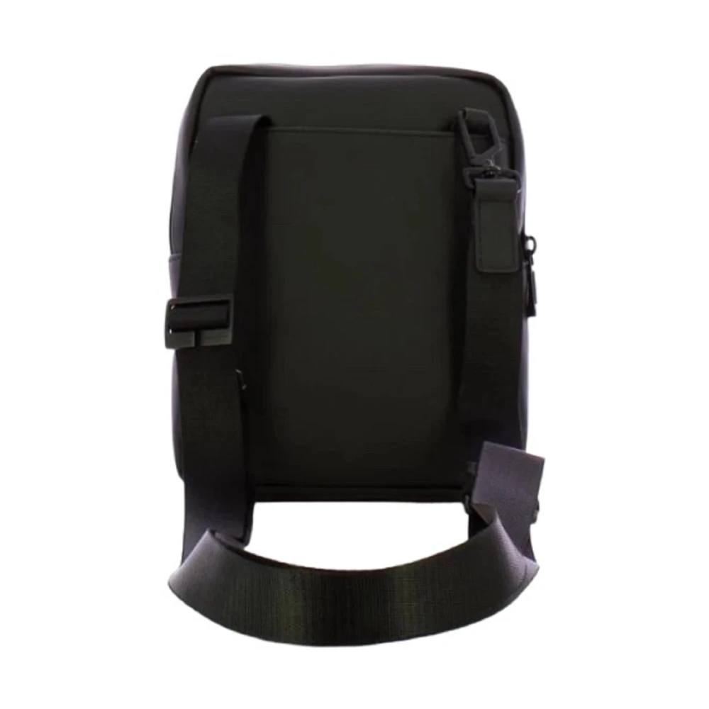 Piquadro Zwarte Crossbody Tas met Tabletvak Black Heren