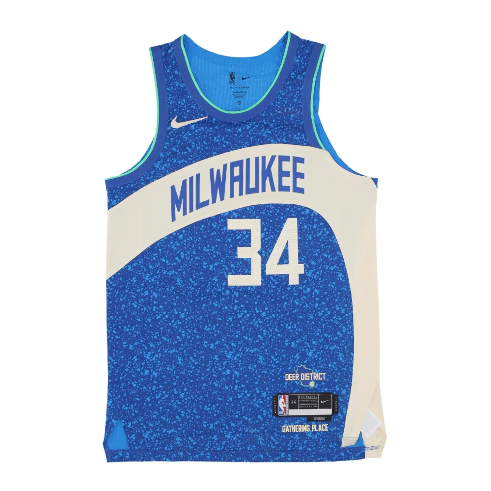 Nike Giannis Antetokounmpo NBA City Edition Shirt 2023 24 Blue Heren