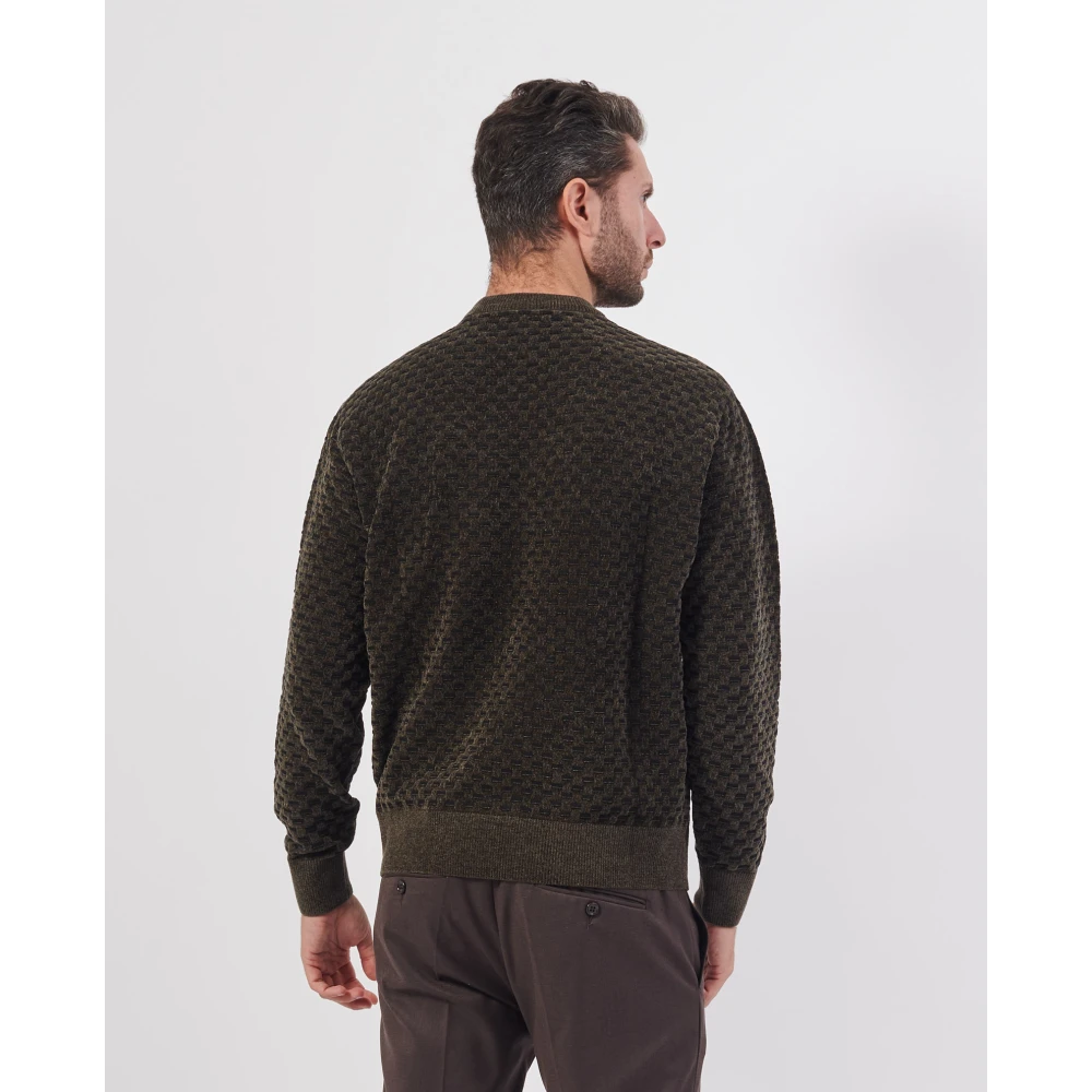 Armani Exchange Bruine Crewneck Sweater Brown Heren