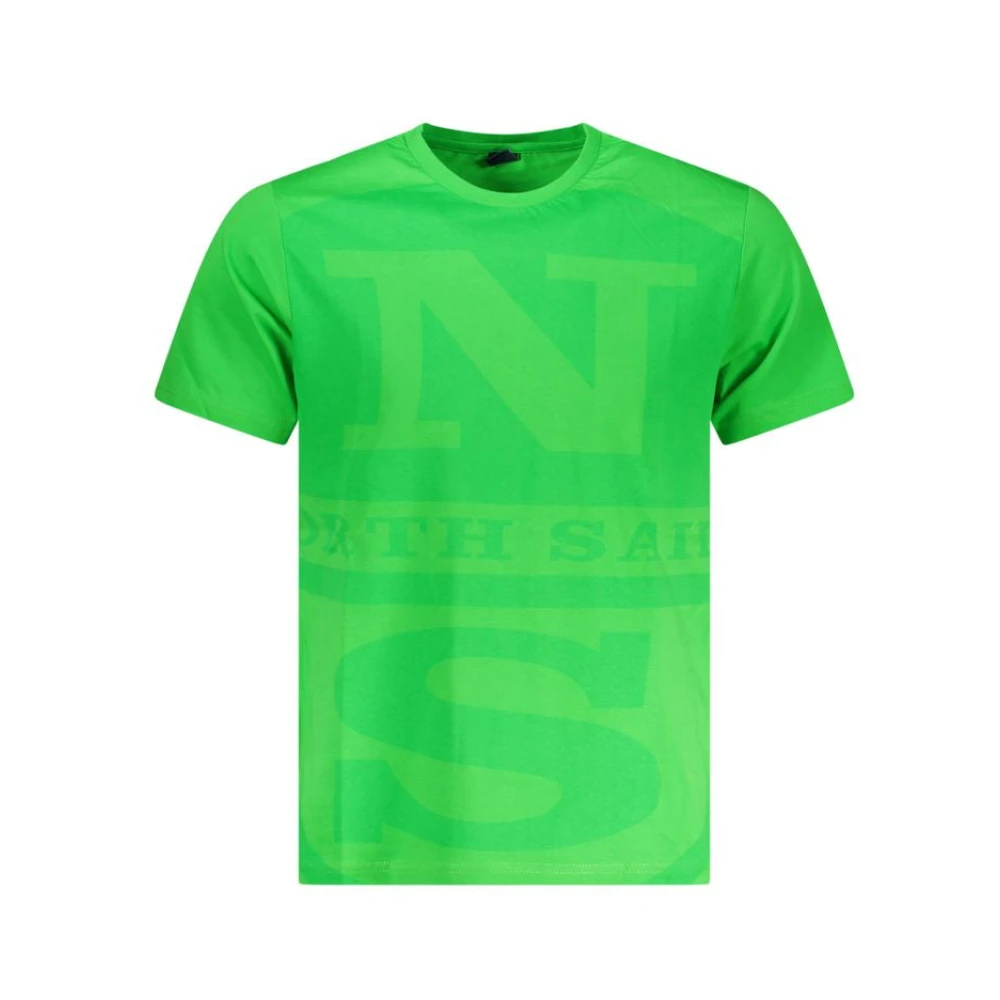 North Sails Men's Green T-Shirts, 2XL, Cotton T-Shirt Adventure