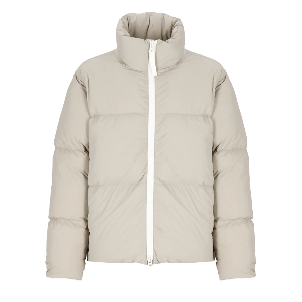 Canada Goose Beige Gewatteerd Donsjack met Logopatch Beige Heren